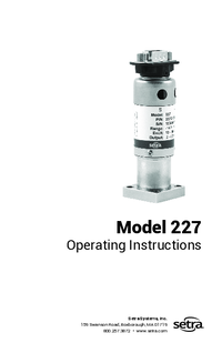 Thumbnail of document Manual - 227 Ultra High Purity Pressure Transducer